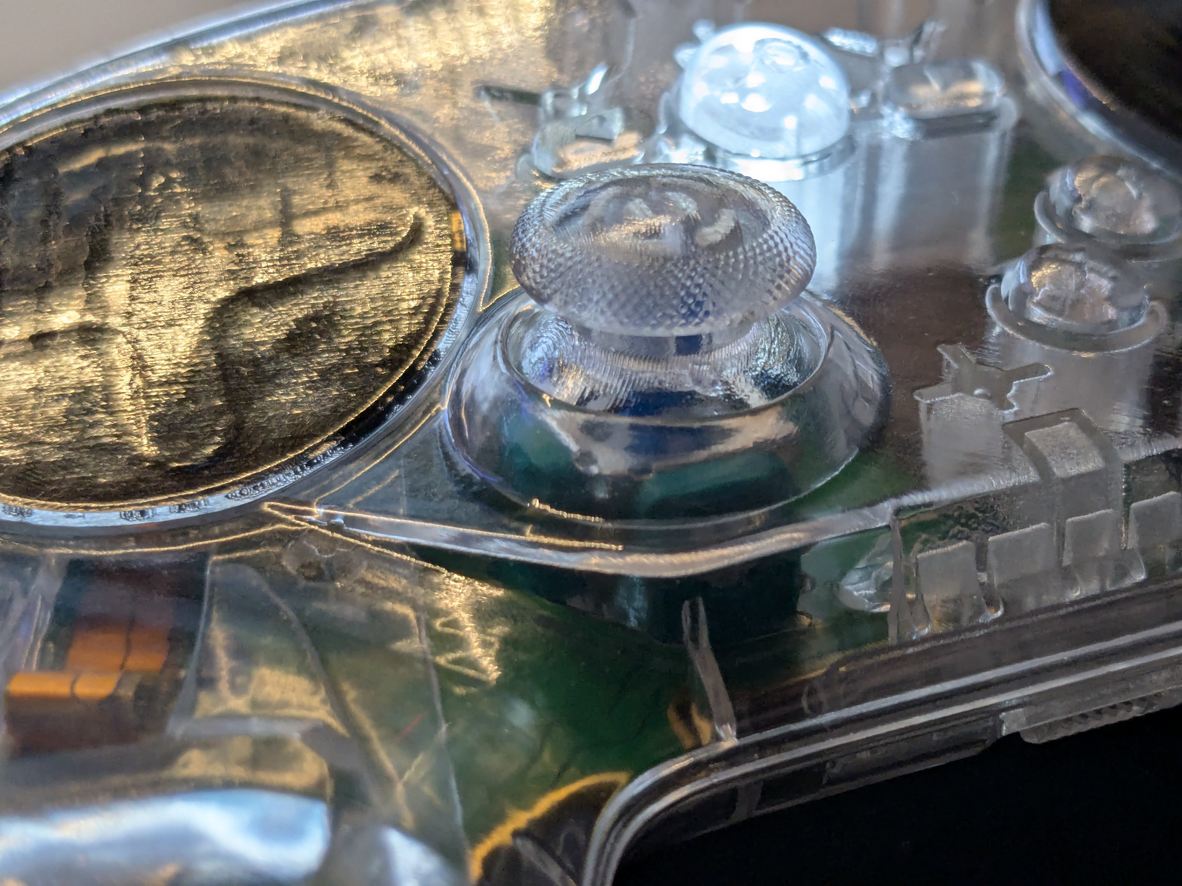 NKkrisz's Transparent Modded Steam Controller - TMR Joystick Module